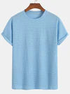 Relax Fit Striped Textured T-Shirt